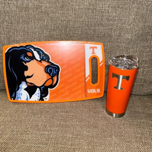 NWT Tennessee Vols TN Vols Cutting Board & UT Vols Drinking Tumbler 2 pc Bundle